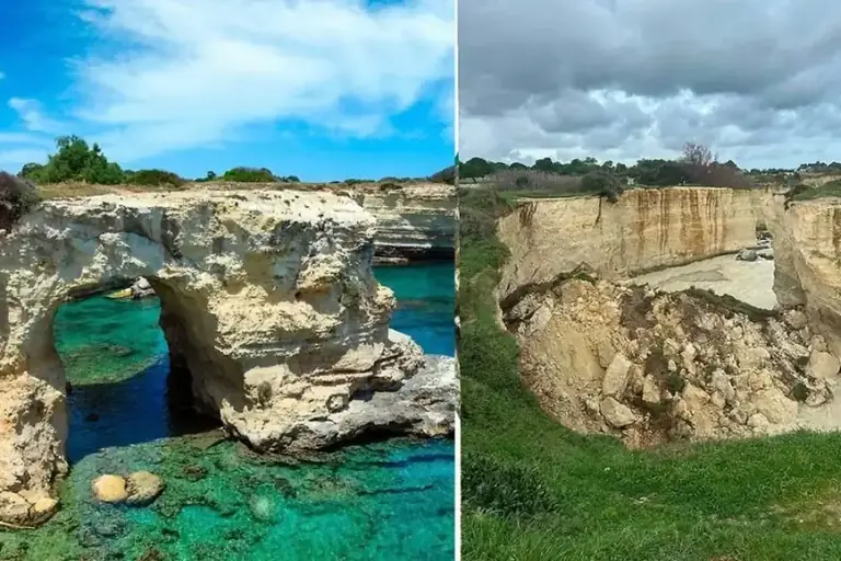 «Арка влюблённых» в Италии обрушилась прямо в День св Валентина tanjand
